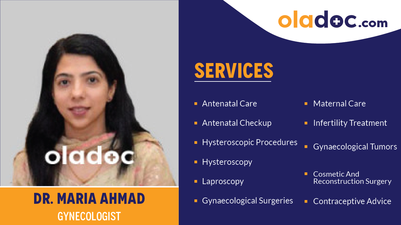 Services provided by Dr. Maria Ahmed